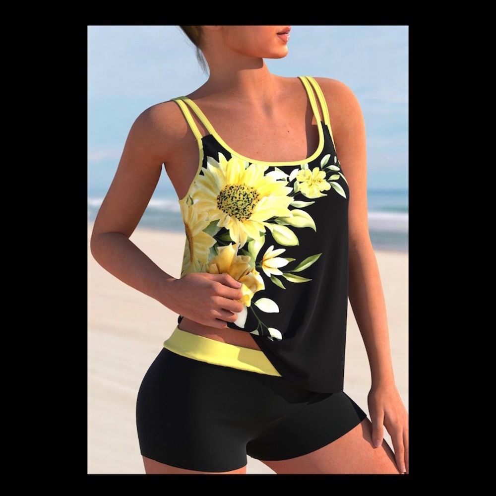 NEW 2pc Sunflower Tankini
